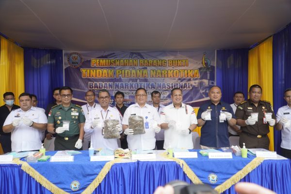 Kakanwil Tito Hadiri Pemusnahan Barang Bukti Hasil Sitaan Tindak Pidana Narkotika