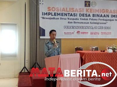 Perangi TPPO, Kantor Imigrasi Kelas II TPI Pematang Siantar Sosialisasikan Implementasi Desa Binaan Imigrasi