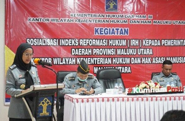 Kanwil Kemenkumham Malut Menyosialisasikan Indeks Reformasi Hukum bersama Pemprov