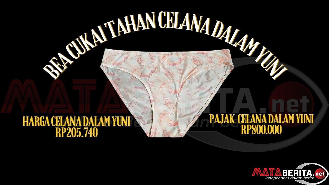 Tak Bayar Pajak 800.000, Bea Cukai Tahan Celana Dalam Yuni