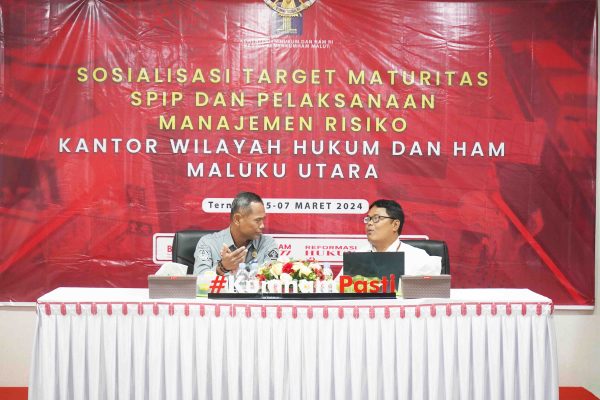 Gandeng BPKP, 16 Satker Kanwil Kemenkumham Malut Ikuti Sosialisasi Maturitas SPIP