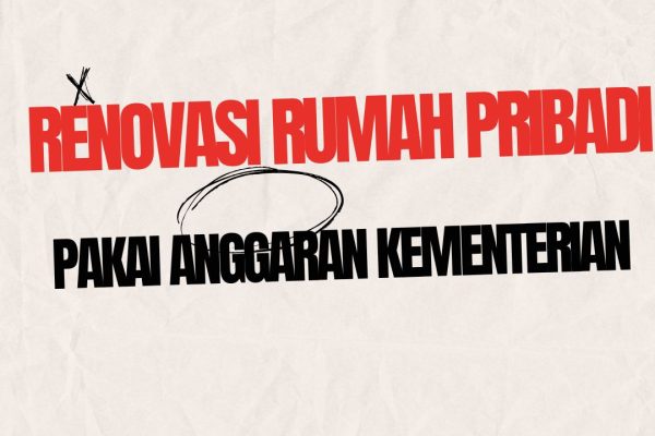 Pakai Anggaran Kementerian untuk Renovasi Rumah Pribadi Anaknya Pakai Anggaran Kementerian untuk Renovasi Rumah Pribadi Anaknya