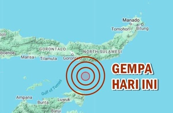 Gempa Bumi Terjadi di Wilayah Teluk Tomini Gorontalo