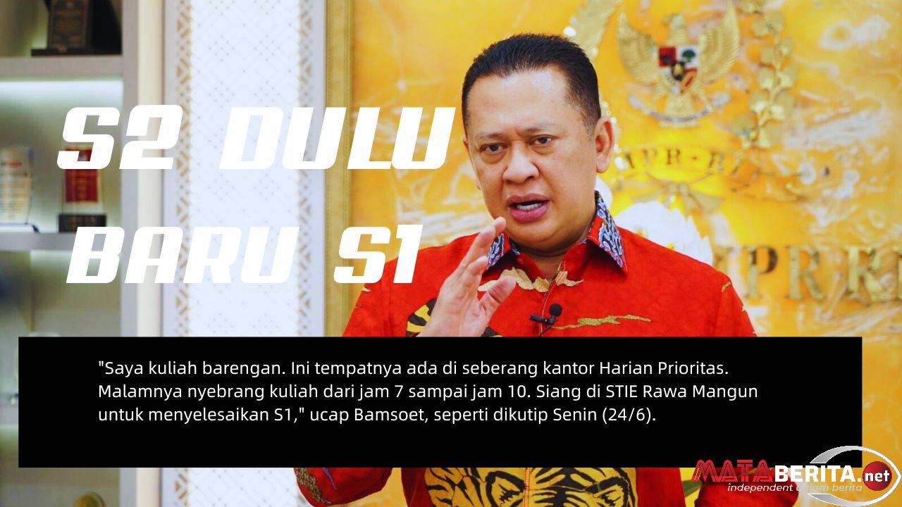 Ajukan Jadi Guru Besar, Bamsoet Lebih Dahulu Lulus S2 Sebelum S1