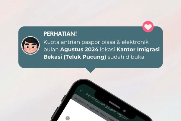 Kuota Antrean Paspor Biasa dan Elektronik Agustus 2024 Sudah Dibuka Kanim Bekasi