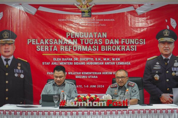 Genjot Capaian Target Kinerja Kanwil Kemenkumham Malut, Dilaksanakan Penguatan Pelaksanaan Tusi serta Reformasi Birokrasi