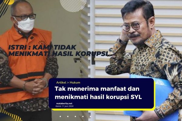 Erni Susanti : Suami dan Keluarga Tidak Menikmati Hasil Korupsi SYL Erni Susanti : Suami dan Keluarga Tidak Menikmati Hasil Korupsi SYL