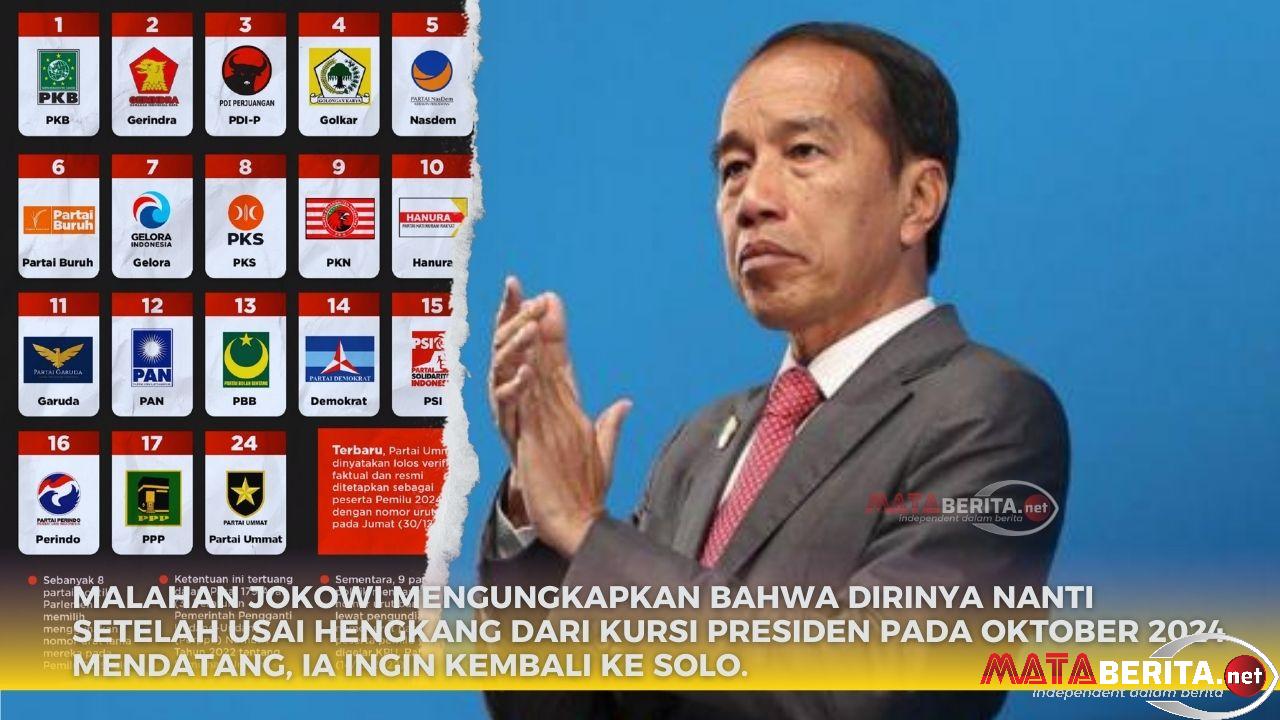 Parpol yang Akan Dipimpin Jokowi, ini Kata Projo