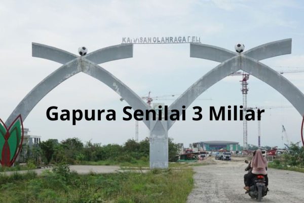 Gunakan APBD Sumut, Gapura Sport Center Senilai 3 Miliar Dirobohkan