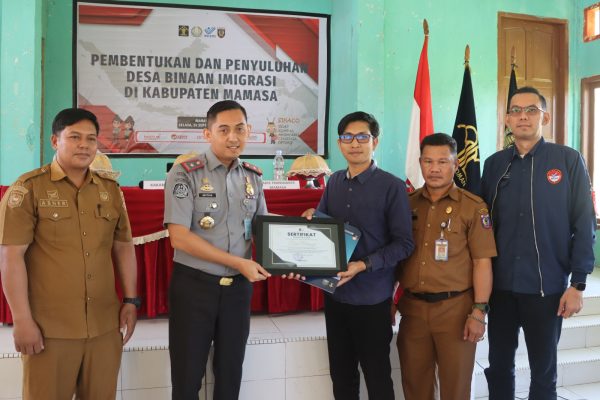 Kanim Polman Cegah TPPO dan TPPM, Desa Osango Ditunjuk sebagai Desa Binaan