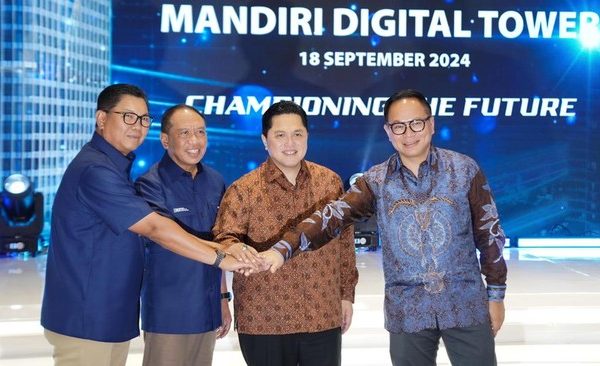 Erick Thohir Resmikan Mandiri Digital Tower Pusat Inovasi Teknologi Informasi