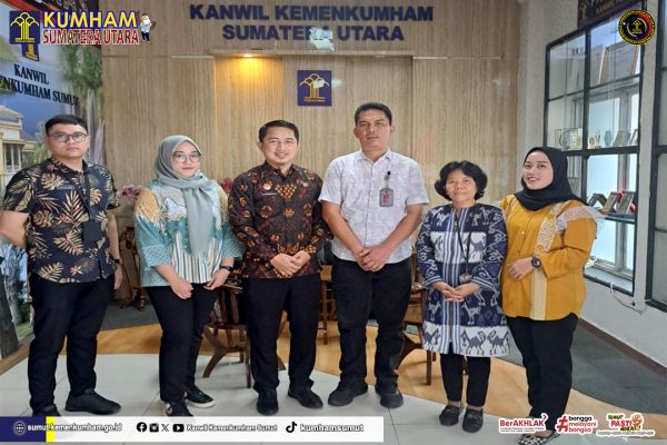 Direktorat Otoritas Pusat dan Hukum Internasional Ditjen AHU Lakukan Monitoring Evaluasi Layanan Apostille pada Kanwil Kemenkumham Sumut