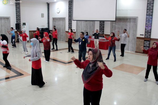 Kemenkumham Jabar Jaga Gaya Hidup Sehat dengan Senam Pagi