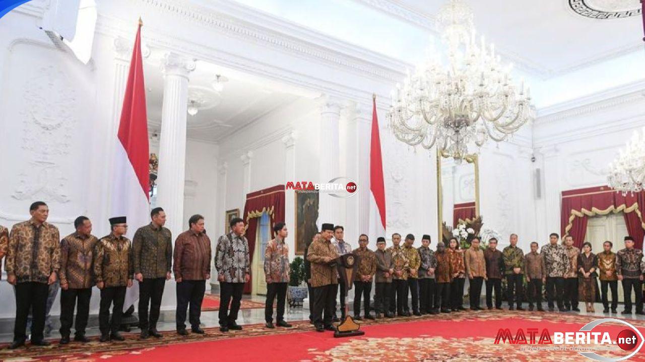 Daftar Lengkap Menteri Kabinet Merah Putih Prabowo