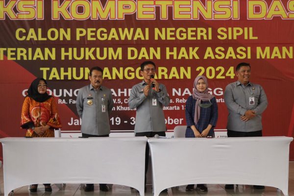 Sekjen Kemenkumham Pantau Langsung Pelaksanaan Ujian, Tegaskan Transparansi dan Integritas Penyelenggaraan SKD CPNS 2024