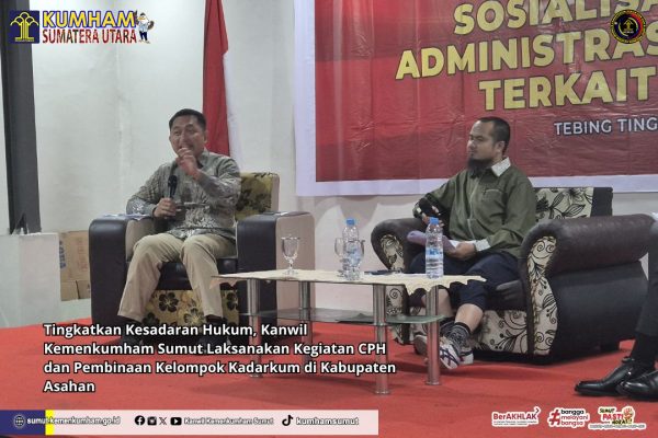 Kanwil Kemenkumham Sumut Sosialisasikan Layanan Apostille di Tebing Tinggi