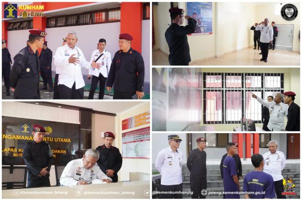 Kakanwil Kemenkumham Jateng Tinjau Pelaksanaan Tusi di 3 UPT Baru Nusakambangan