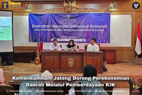 Kemenkumham Jateng Dorong Perekonomian Daerah melalui Pemberdayaan KIK