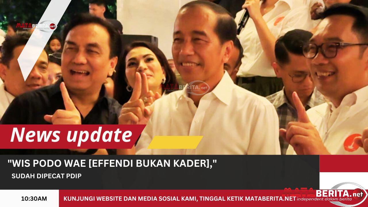 DPP Tegaskan Effendi Simbolon Bukan Lagi Kader PDIP