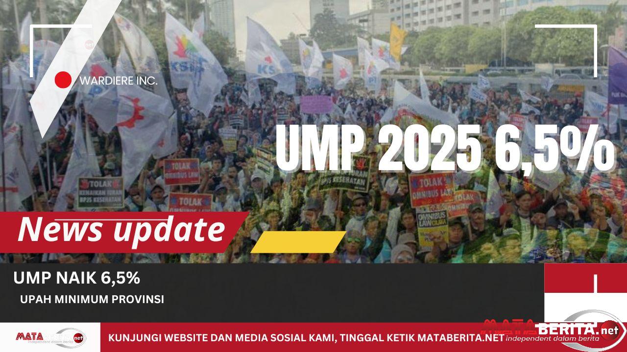 Sah! Upah Minimum Provinsi Naik 6,5%
