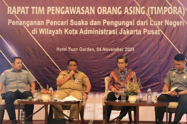 Sinergitas TIMPORA Jakarta Pusat dalam Tangani Pencari Suaka dan Pengungsi dari Luar Negeri Difokuskan