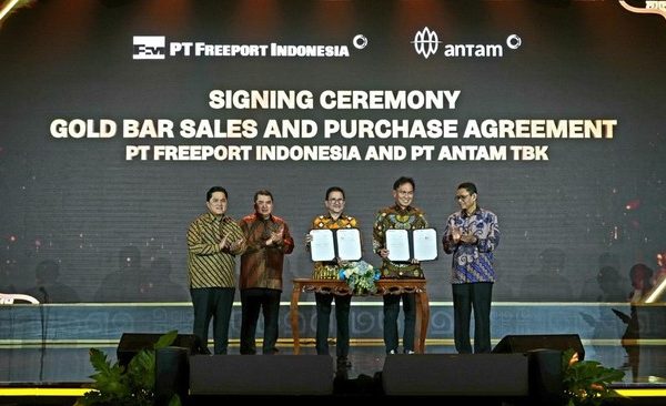 Freeport Indonesia Jalin Kesepakatan Jual Beli Emas Bersama Aneka Tambang