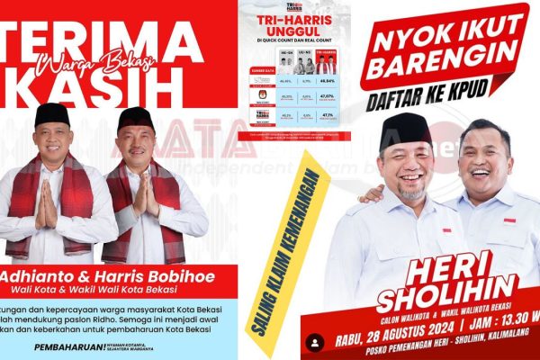 Tri Adhianto-Abdul Haris Bobihoe Peroleh 46,84 Persen Suara, Heri Koswara-Sholihin Kantongi 46,45 Persen Tri Adhianto-Abdul Haris Bobihoe Peroleh 46,84 Persen Suara, Heri Koswara-Sholihin Kantongi 46,45 Persen