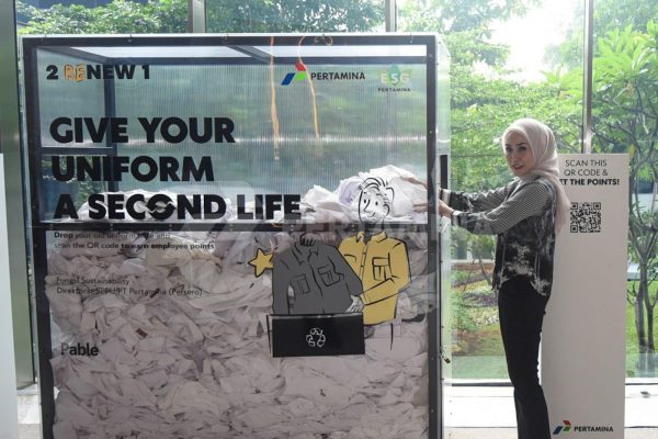 Program Daur Ulang Seragam, Pertamina Hemat Emisi Karbon