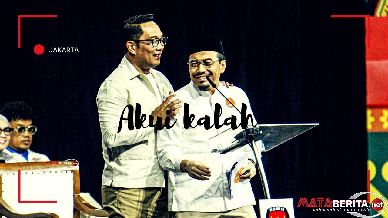 Ridwan Kamil dan Suswono Akhirnya Akui Kekalahan Dalam Pilkada Jakarta