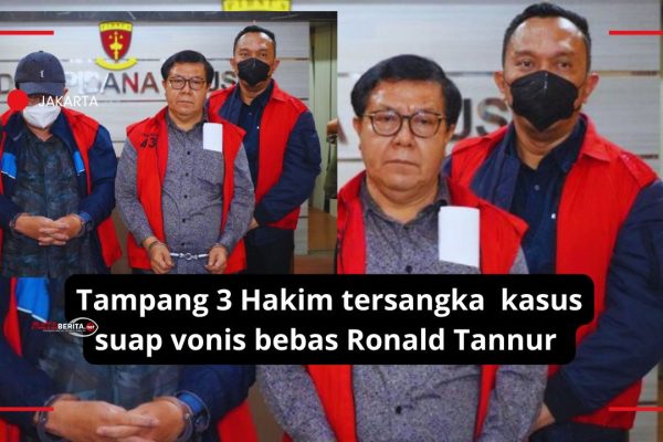 Tiga Hakim PN Surabaya Kasus Suap Vonis Bebas Ronald Tannur Dilimpahkan ke JPU