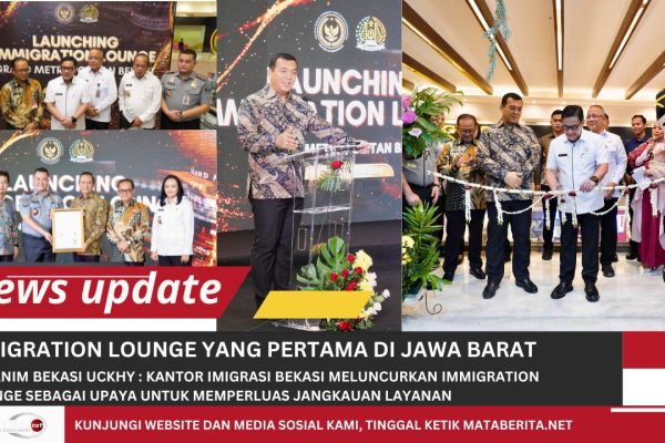 Dirjen Imigrasi Resmikan Immigration Lounge Perdana di Bekasi Jawa Barat