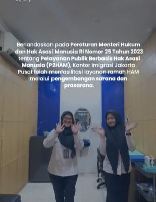 Kanim Jakpus Implementasi Permenkumham P2HAM Lewat Fasilitasi Layanan Rumah HAM