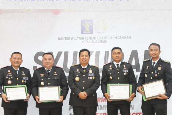 Kanwil Kemenkumham Kepri Selenggakan Syukuran Hari Bhakti Imigrasi