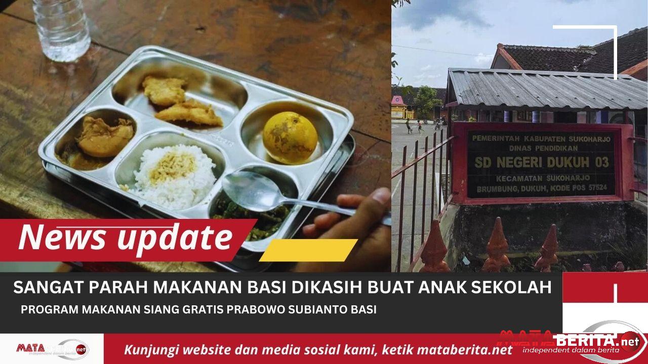 Siswa Keracunan Usai Makan Bergizi Gratis, Kepala Sekolah : Siswa Cium Bau Basi