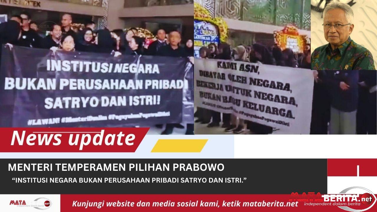 Satryo Menteri Pemarah Suka Main Tampar dan Pecat Pegawainya