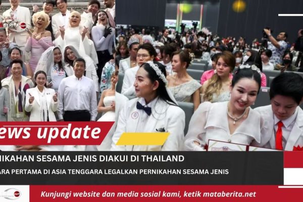 Pertama di Asia Tenggara, Thailand Legalkan Pernikahan Sesama Jenis