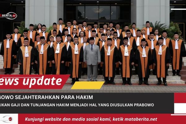 Presiden Prabowo Siap Perbaiki Kualitas Hidup Para Hakim di Indonesia Presiden Prabowo Siap Perbaiki Kualitas Hidup Para Hakim di Indonesia