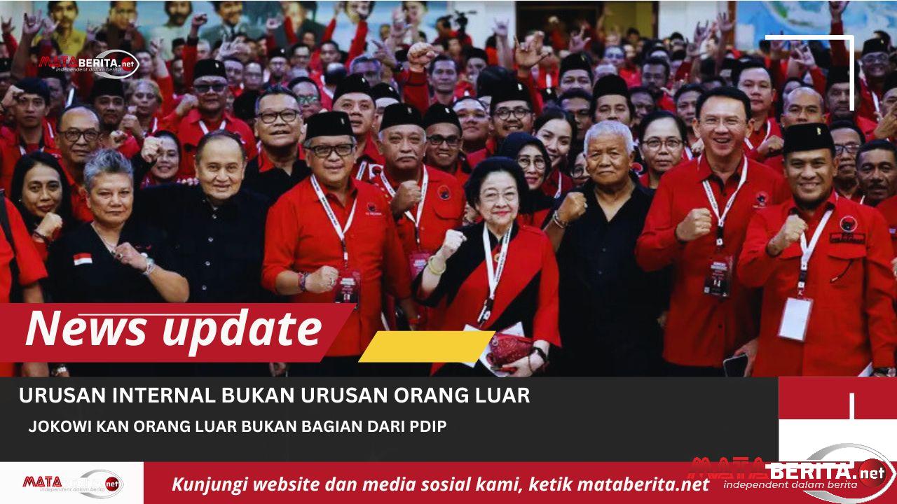 Jokowi Respons Instruksi dari Megawati, Elite PDIP : Ini Soal Partai Urusan Internal Bukan Urusan Orang Luar