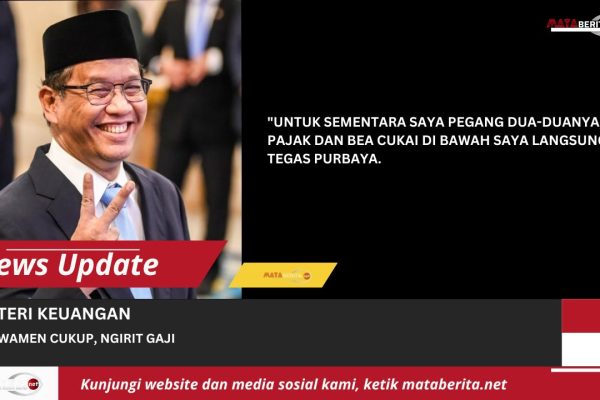Anggito Abimanyu Tinggalkan Kemenkeu, Purbaya : Pajak dan Bea Cukai Saya Ambil Alih Anggito Abimanyu Tinggalkan Kemenkeu, Purbaya : Pajak dan Bea Cukai Saya Ambil Alih