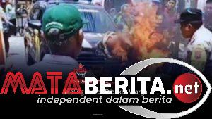 Maling Motor Dibakar Warga
