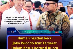 Nama Presiden ke-7 Joko Widodo Ikut Terseret Dalam Kasus Korupsi Kuota Haji Kemenag