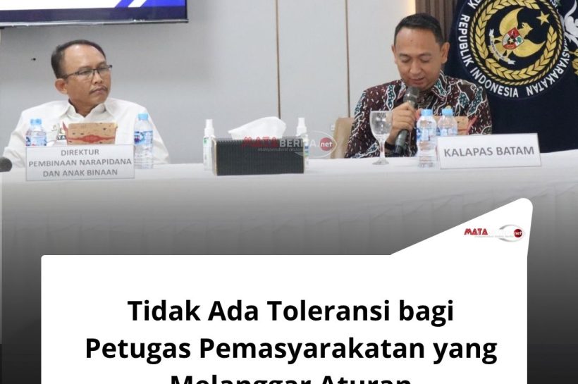 Direktur Pembinaan Narapidana dan Anak Binaan : Tidak Ada Toleransi bagi Petugas Pemasyarakatan yang Melanggar Aturan